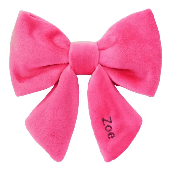 Velvet Lady Dog Bow Collar