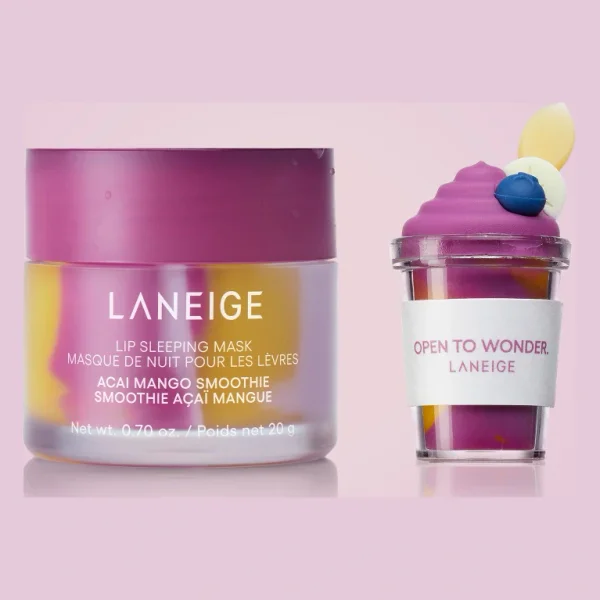 Lip Sleeping Mask - Acai Mango & Topper Bundle