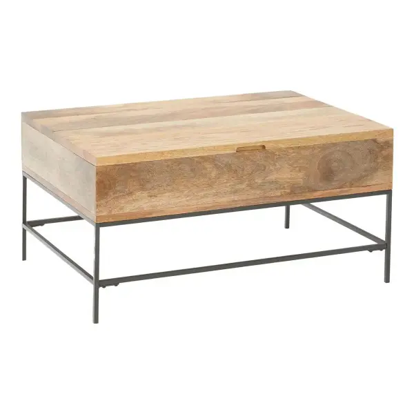 Industrial Storage Pop-Up Coffee Table (36"–50")