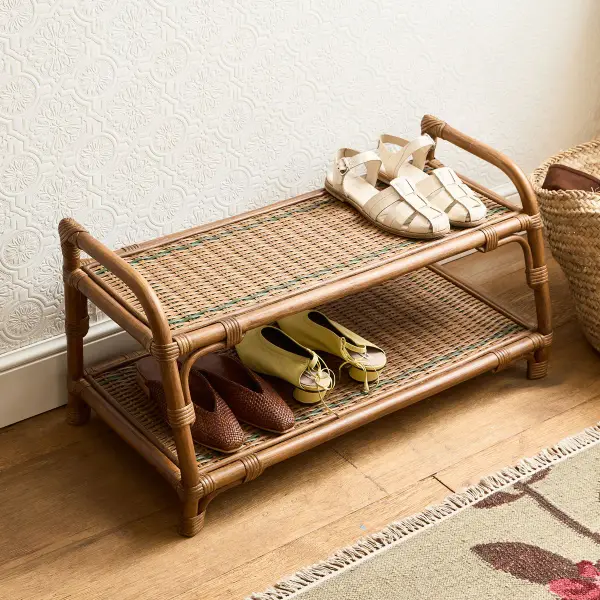 Savannah Rattan Shoe Rack