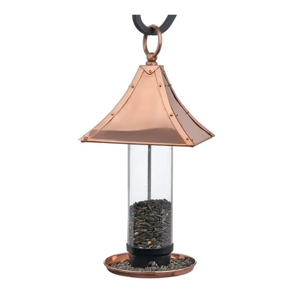 Copper Pagoda Bird Feeder