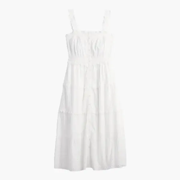 GAP × DÔEN Eyelet Midi Dress