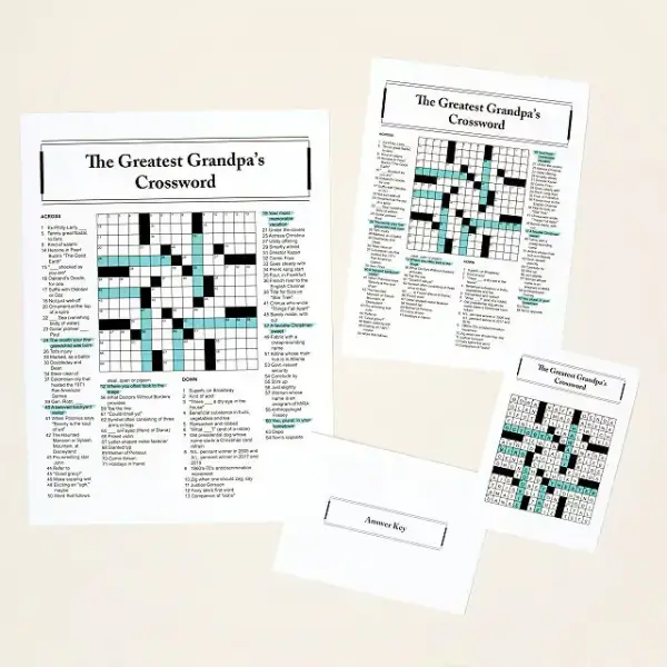 Personalized Crossword Print