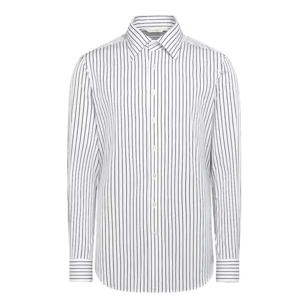 Striped Point Collar Shirt