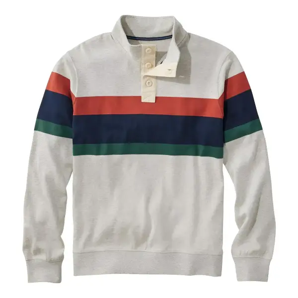 Bean's Vintage Soft Rugby Mockneck T-shirt