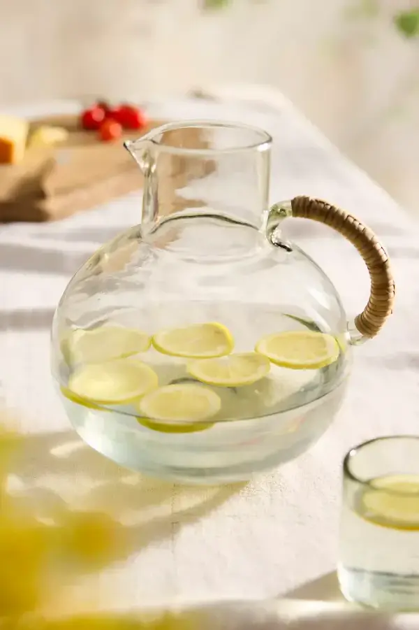 Cane Handle Glass Carafe