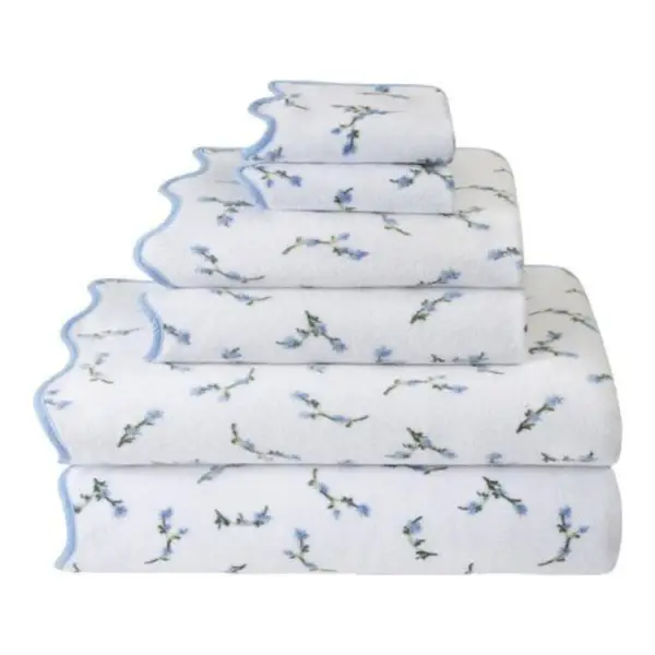 Floral Scallop Towel