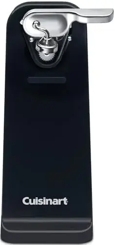 Cuisinart Can Opener with One-Touch Operation, Electric Can Opener for Kitchen Including Magnetic Lid Holder, Automatic Can Opener with Easy Clean Design and Nonslip Base, Black, CCO-50BKN