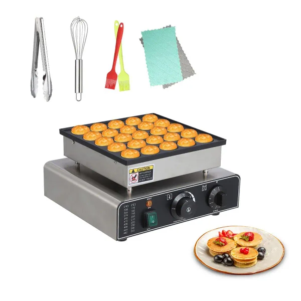 Mini Dutch Pancakes Maker Machine, 25Pcs