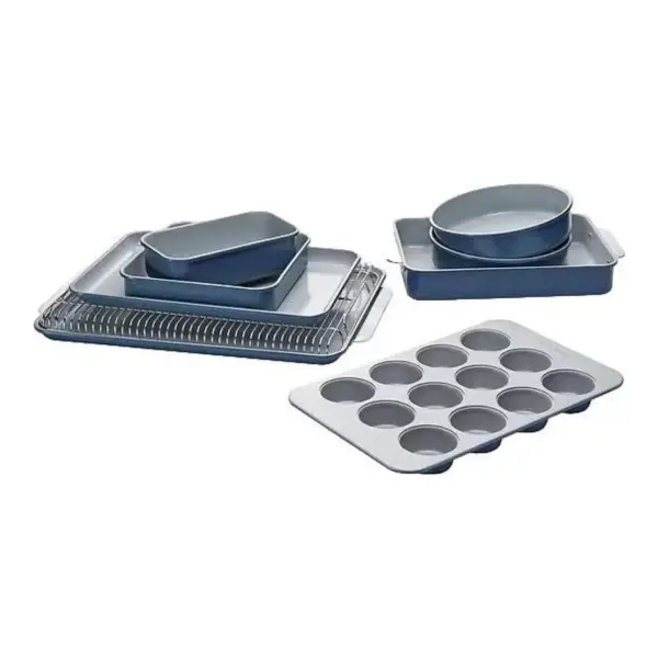 11-piece Ceramic Non-Stick Cookware & Bakeware Set