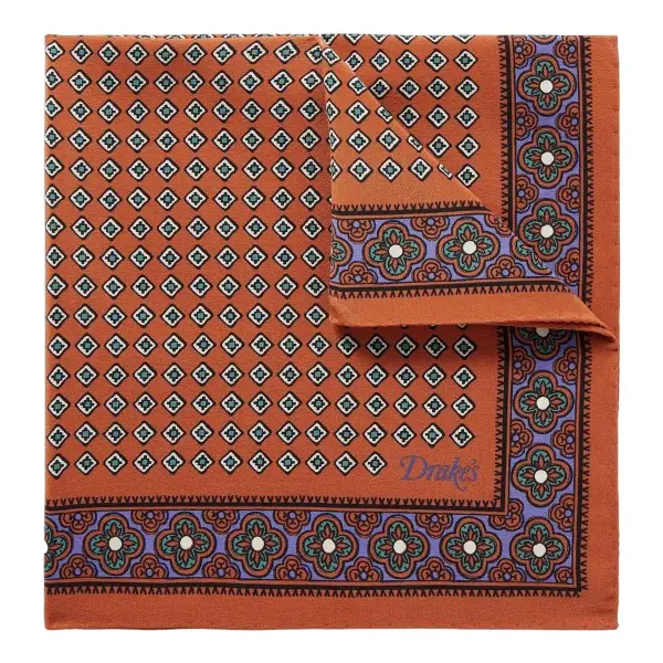 Printed Silk Pocket Square