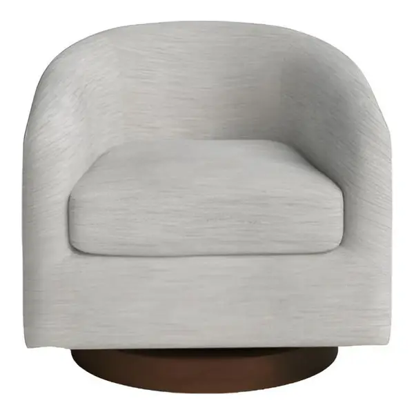 Bennett Upholstered Swivel Barrel Chair