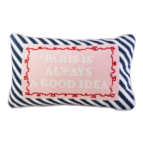 Paris Needlepoint Pillow