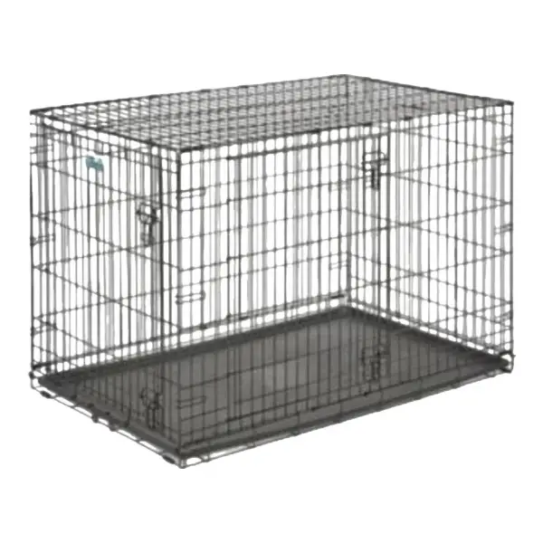iCrate Fold & Carry Double Door Collapsible Wire Dog Crate