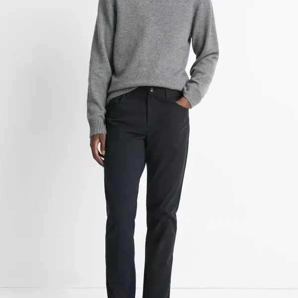 Dylan Slim 5-Pocket Peached Stretch-Cotton Pants