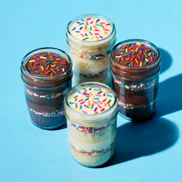 Birthday Cupcake Jar 4-Pack