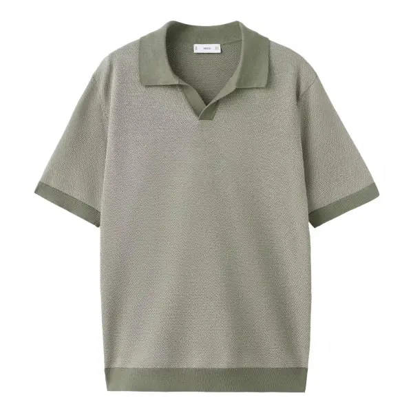 Combined 100% Cotton Knit Polo