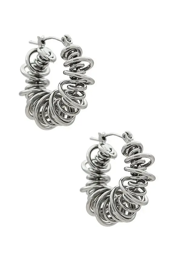 petit moments Riele Earrings in Silver | REVOLVE
