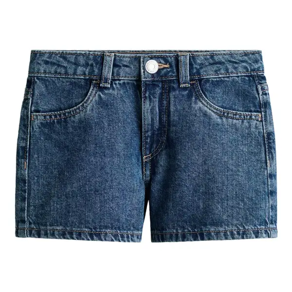 Cotton Denim Shorts