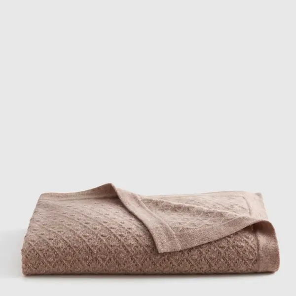 Mongolian Cashmere Pointelle Baby Blanket