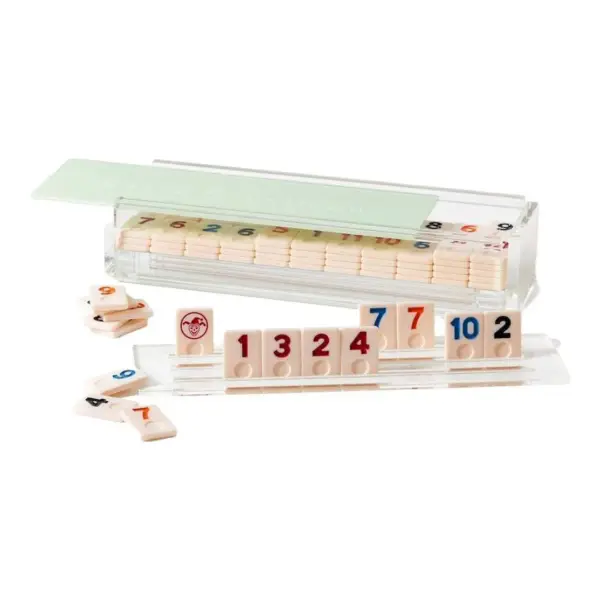 Acrylic Rummy Tile Game Set