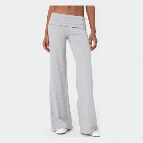 Wide Leg Fold Over Pants