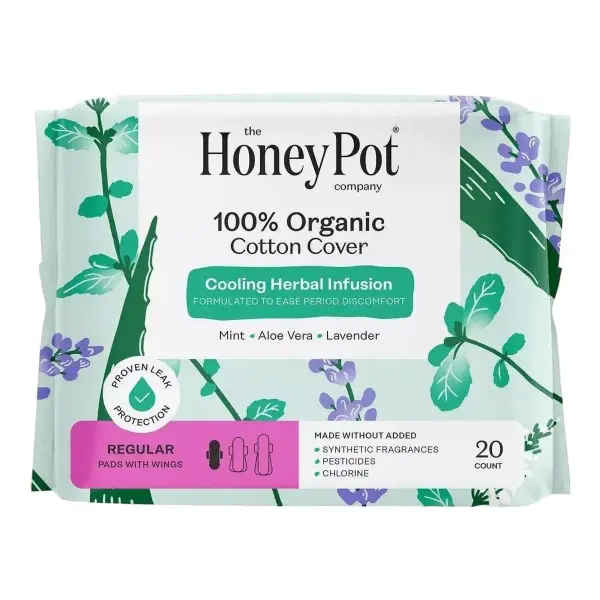 Cooling Herbal Infusion Pads with Organic Cotton Cover Regular
