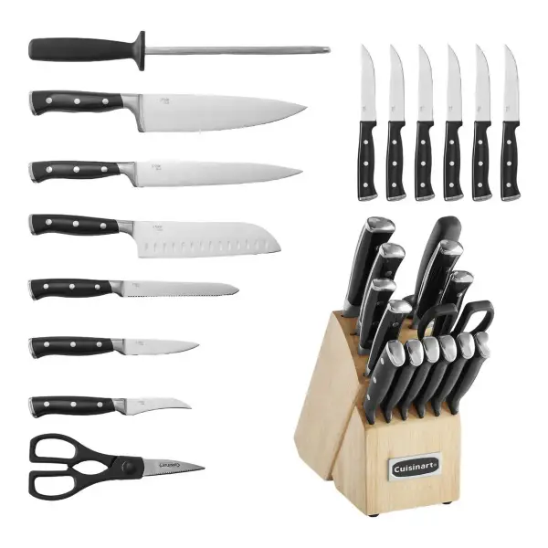 Triple Rivet Cutlery Block, Set of 15