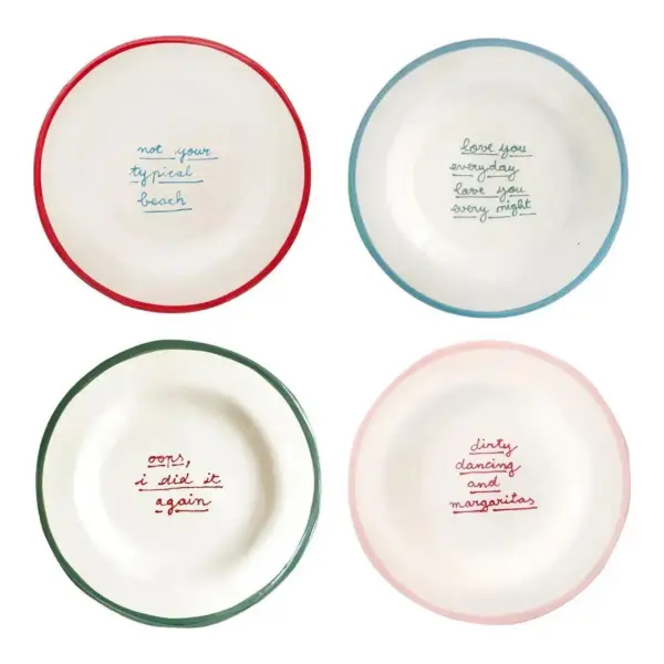 I Put A Spell On You Four-Piece Dessert Plate Set