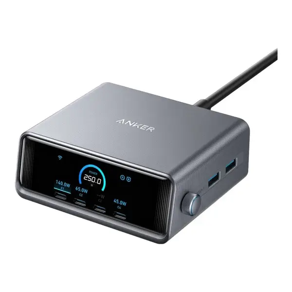 Anker Prime Charger (250W, 6 Ports, GaNPrime)