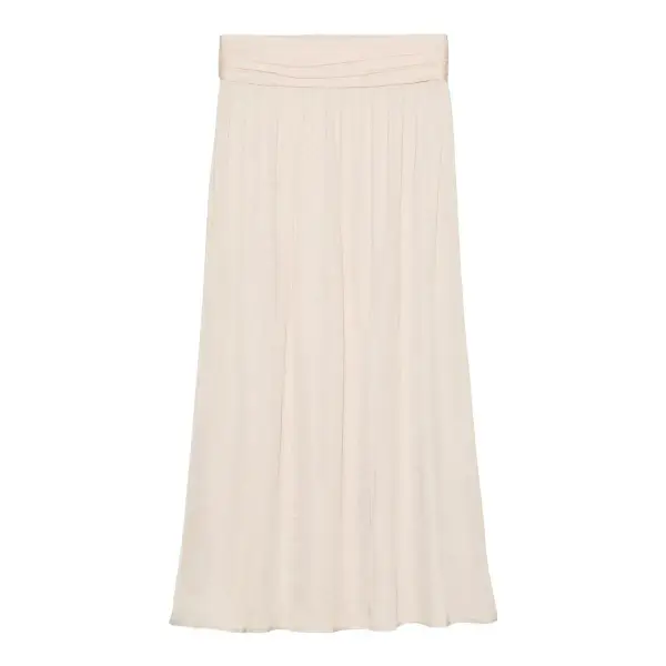 Satin Effect Midi Skirt