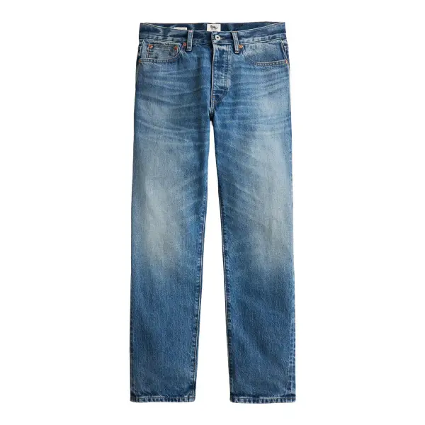 Classic Jeans In Vintage Medium Wash Japanese Selvedge Denim