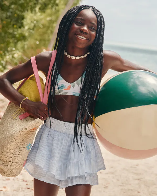 girls ruffle shorts | girls matching sets | Abercrombie.com