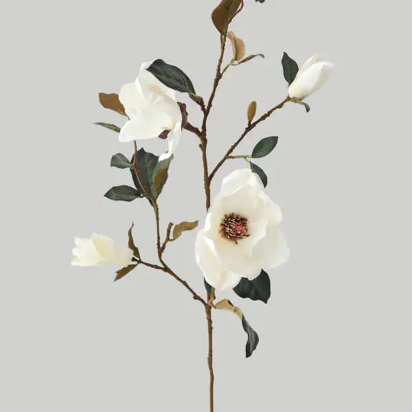 Magnolia Fake Flower Branch - 35
