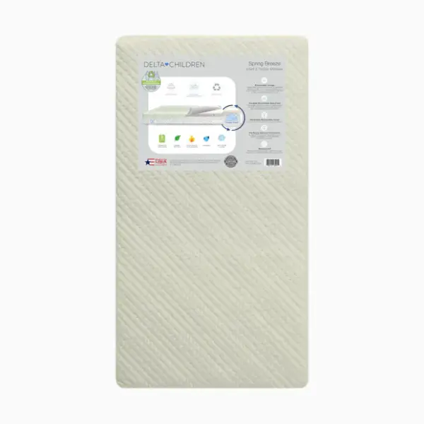 Delta Children Spring Breeze Mattress - Sage/White