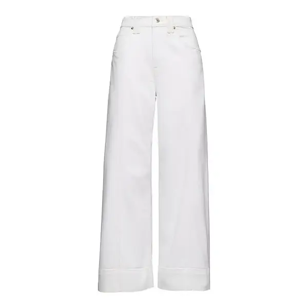 High Rise Stride Wide-Leg Ankle Jeans