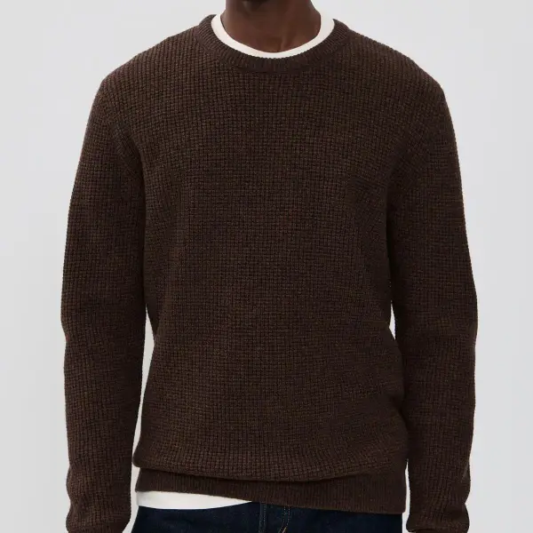 The Sidecountry Merino Waffle Crew Sweater