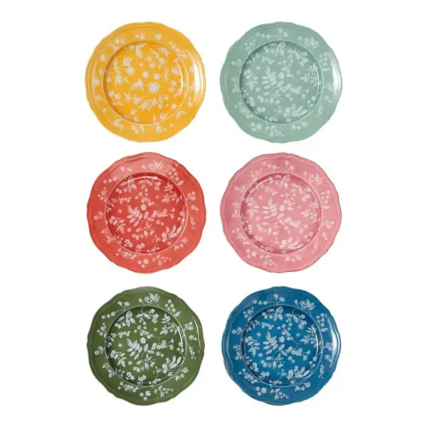 Floral Dinner Plates by Ginori 1735 (Set of 6)