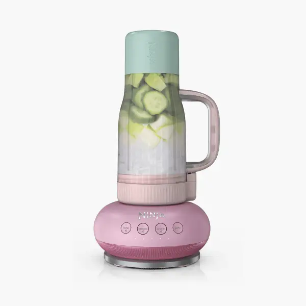 Blendboss Tumbler Blender With 26 Oz Travel Tumbler Removable Straw Pink Peppercorn