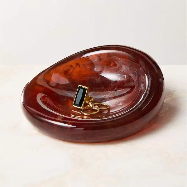 Anya Swirled Resin Catchall Dish
