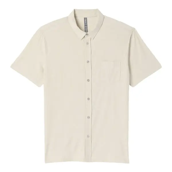 Short Sleeve Strato Button Down Top