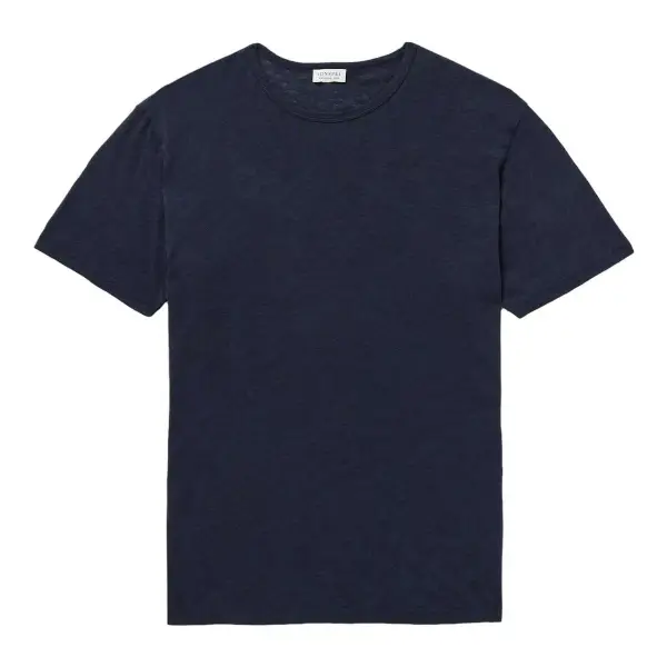 Cotton and Linen-Blend T-Shirt