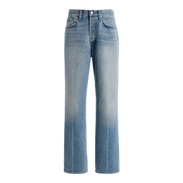 Lana Rigid Mid-Rise Straight Leg Jeans
