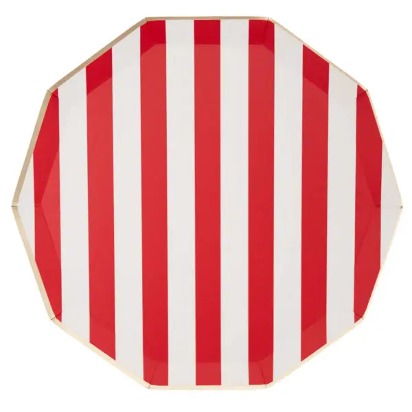 Signature Cabana Wide Stripe Plates