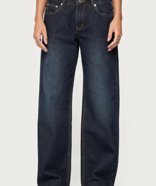Washed Low Rise jeans