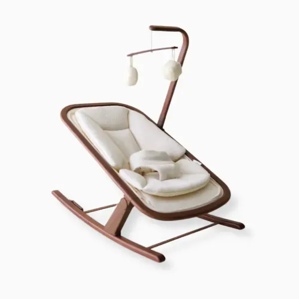 Snuggle Me Organic Infant Rocker - Natural/Walnut