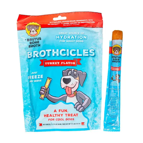 Brutus Brothcicles Dog Treat, Turkey Flavor 6 Count, 12 fl oz