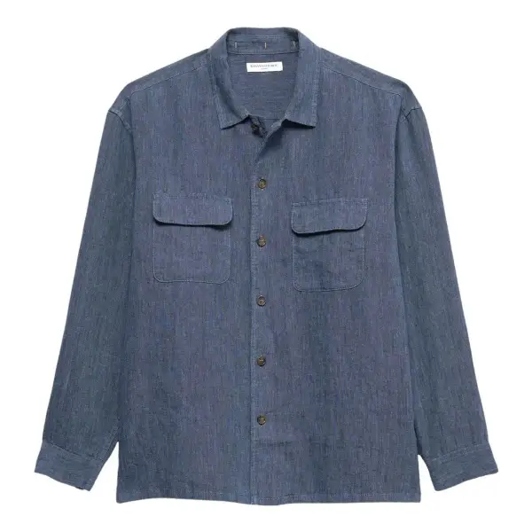 Relaxed-Fit Linen Resort Shirt