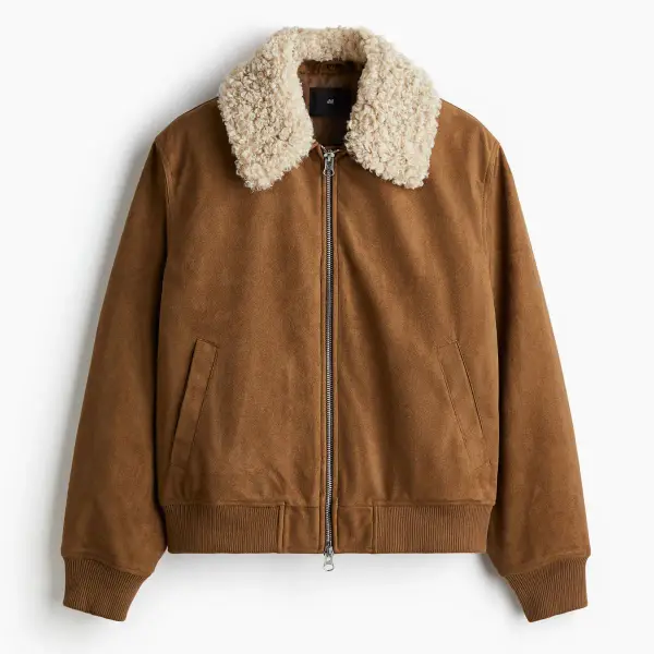 Teddy-collared jacket