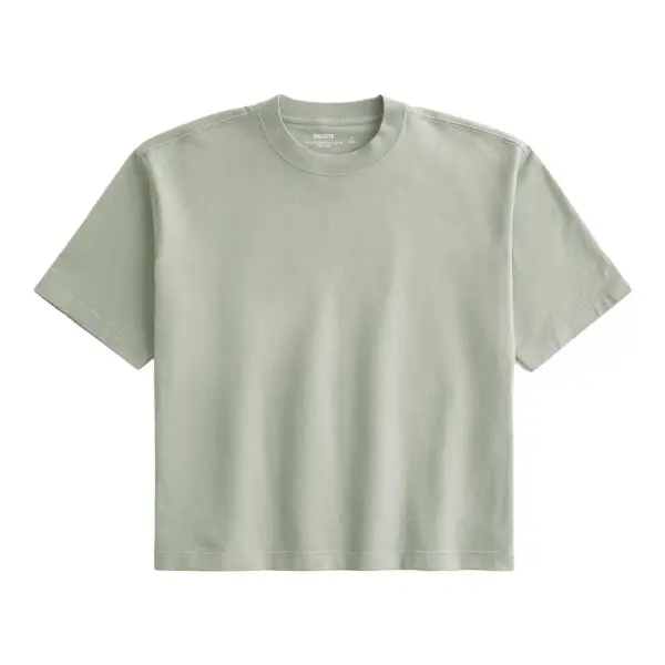 Boxy Heavyweight Crop Crew T-Shirt